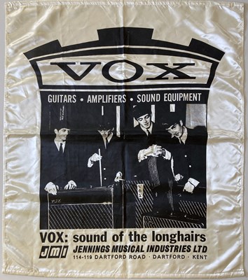 Lot 365 - BEATLES 1960S VOX ADVERTISING BANNER.