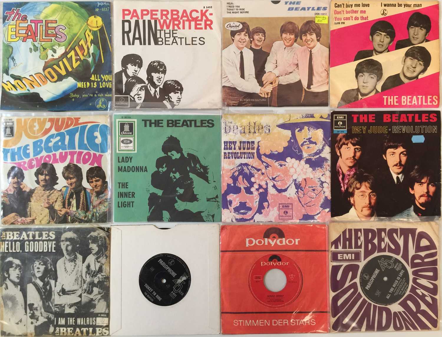Lot 83 - THE BEATLES - OVERSEAS 7"/EPs (LARGELY PICTURE SLEEVES)