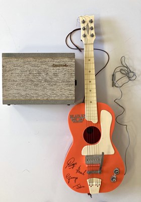 Lot 366 - BEATLES RED JET ELECTRIC SELCOL WITH AMPLIFIER.