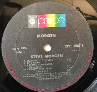 Lot 39 - MORGEN - MORGEN LP (ORIGINAL US PRESSING - CPLP 4507S - WITH INSERT)