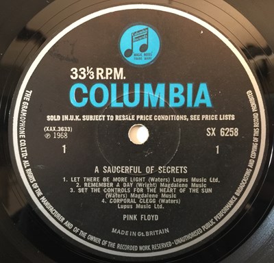 Lot 35 - PINK FLOYD - A SAUCERFUL OF SECRETS LP (ORIGINAL UK MONO PRESSING - COLUMBIA SX 6258)