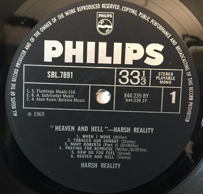Lot 33 - HARSH REALITY - HEAVEN AND HELL LP (ORIGINAL UK COPY - PHILIPS SBL 7891)