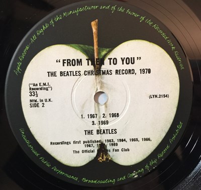 Lot 167 - THE BEATLES - FROM THEN TO YOU - CHRISTMAS 1970 LP (FAN CLUB - LYN 2154)