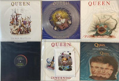 Lot 185 - QUEEN - PICTURE/ SHAPED/ ETCHED 12"/ 7" PACK