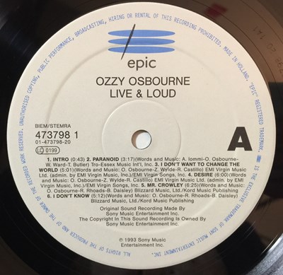 Lot 194 - OZZY OSBOURNE - LIVE & LOUD LP (EPC 473798 1)