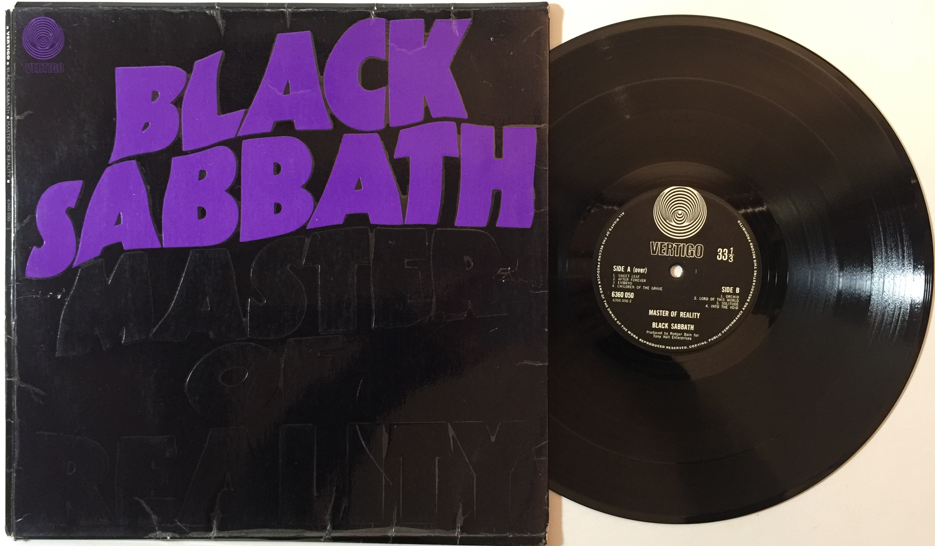 Lot 198 - BLACK SABBATH - MASTER OF REALITY LP (UK BOX