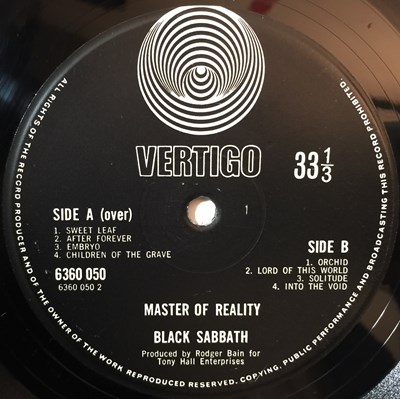 Lot 198 - BLACK SABBATH - MASTER OF REALITY LP (UK BOX SLEEVE ORIGINAL - 6360 050)