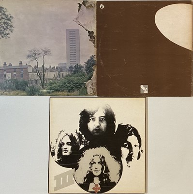 Lot 200 - LED ZEPPELIN - PLUM/ RED UK LPs