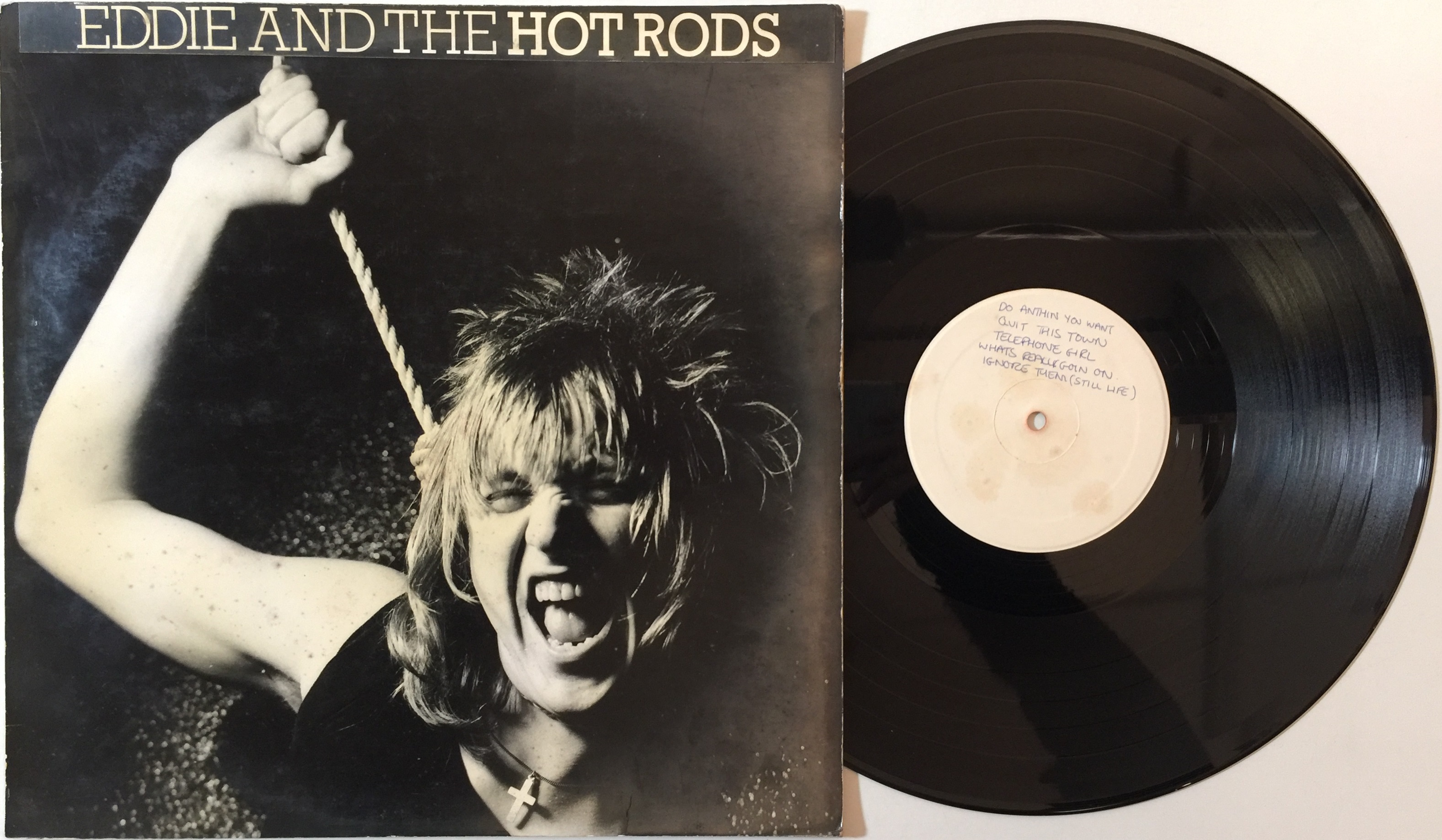 Lot 132 - EDDIE & THE HOT RODS - WHITE LABEL LP