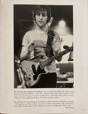 Lot 224 - JOHN LENNON SOMETIME IN NEW YORK CITY DELUXE GENESIS BOOK.