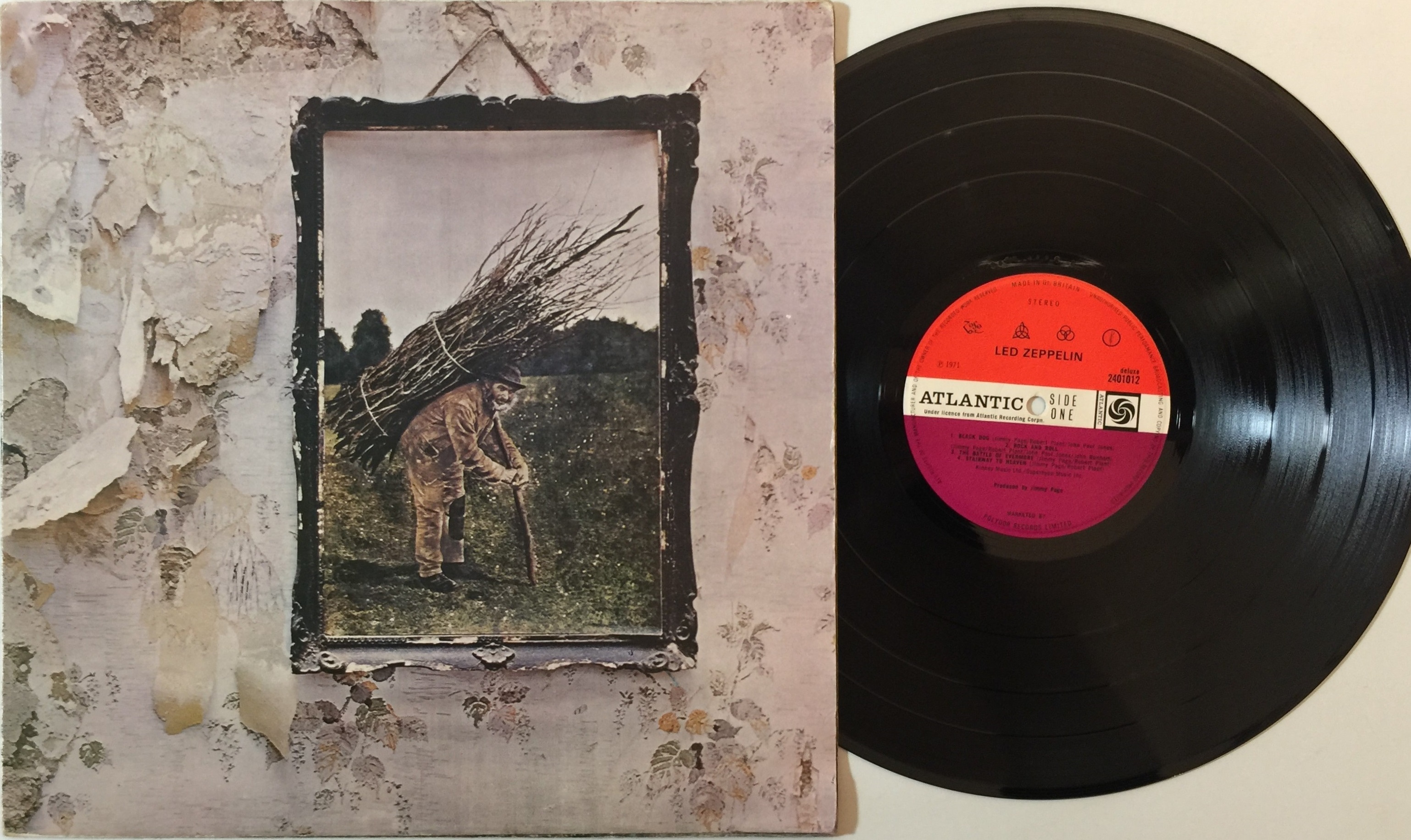 Lot 210 - LED ZEPPELIN - IV LP (UK - INVERTED FEATHER