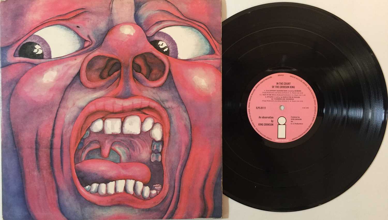 Lot 216 - KING CRIMSON - IN THE COURT OF THE KING CRIMSON LP (ORIGINAL UK PINK ISLAND - ILPS 9111)