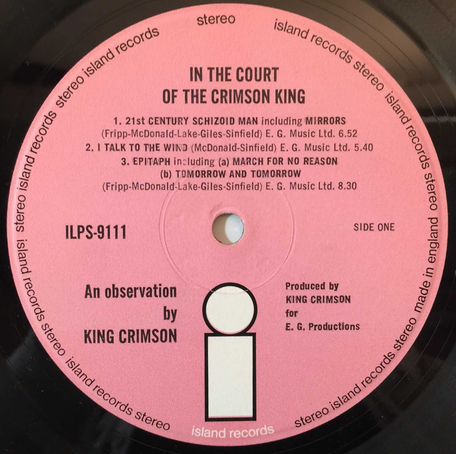 Lot 216 - KING CRIMSON - IN THE COURT OF THE KING