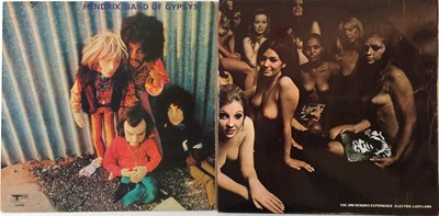 Lot 253 - JIMI HENDRIX - ELECTRIC LADYLAND (BLUE TEXT) AND BAND OF GYPSYS - ORIGINAL UK PRESSINGS.
