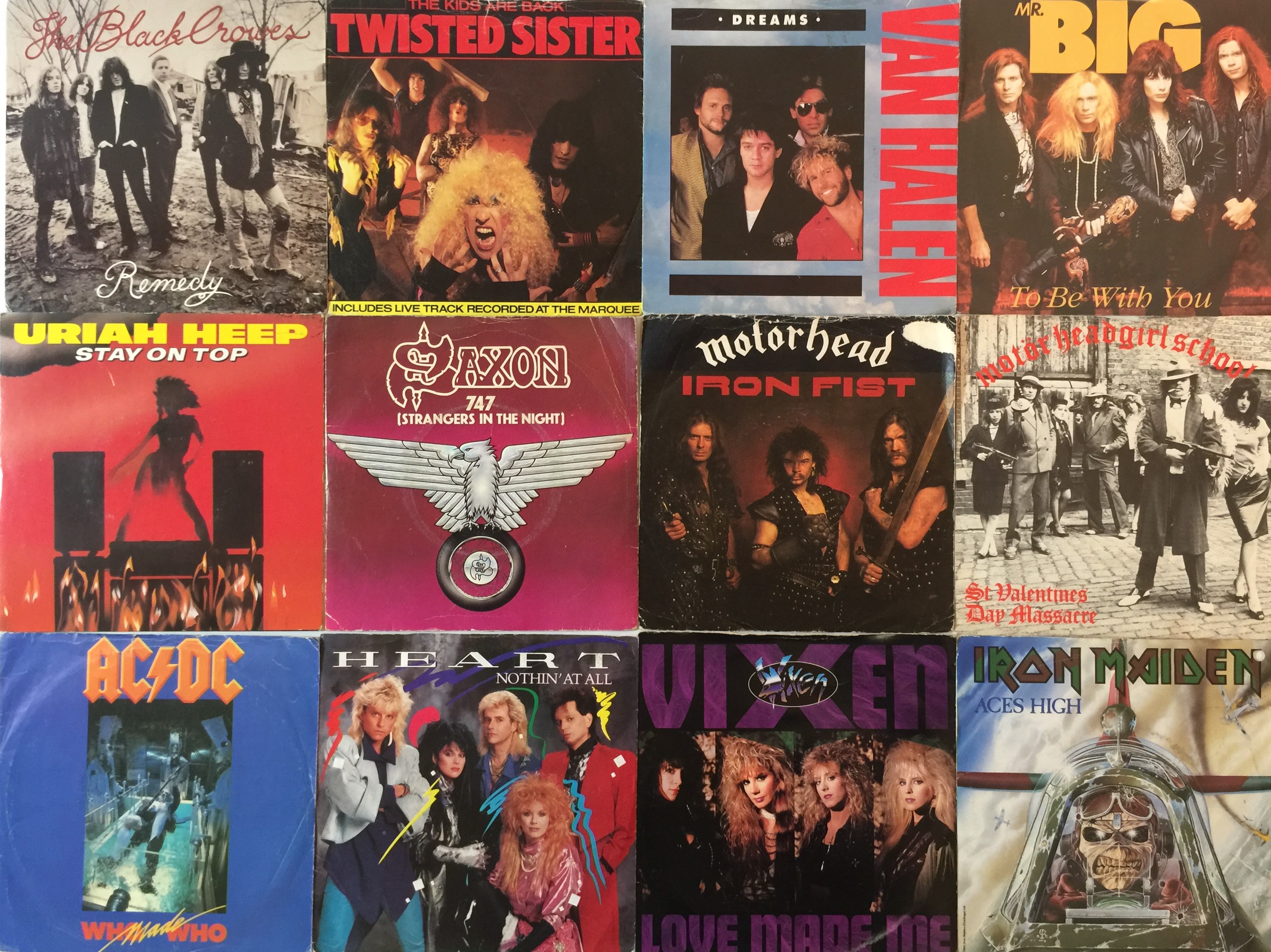 Lot 624 HEAVY ROCK/ METAL 7" COLLECTION