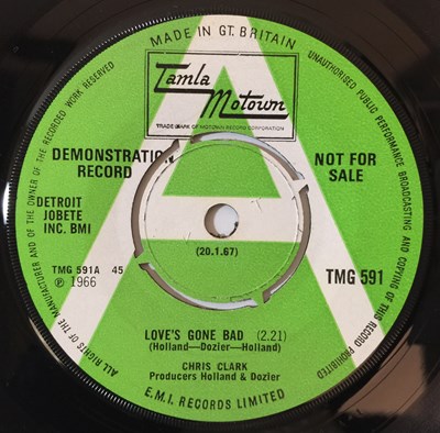 Lot 730 - CHRIS CLARK - LOVE'S GONE BAD/ PUT YOURSELF IN MY PLACE - UK 7" DEMO (TMG 591)