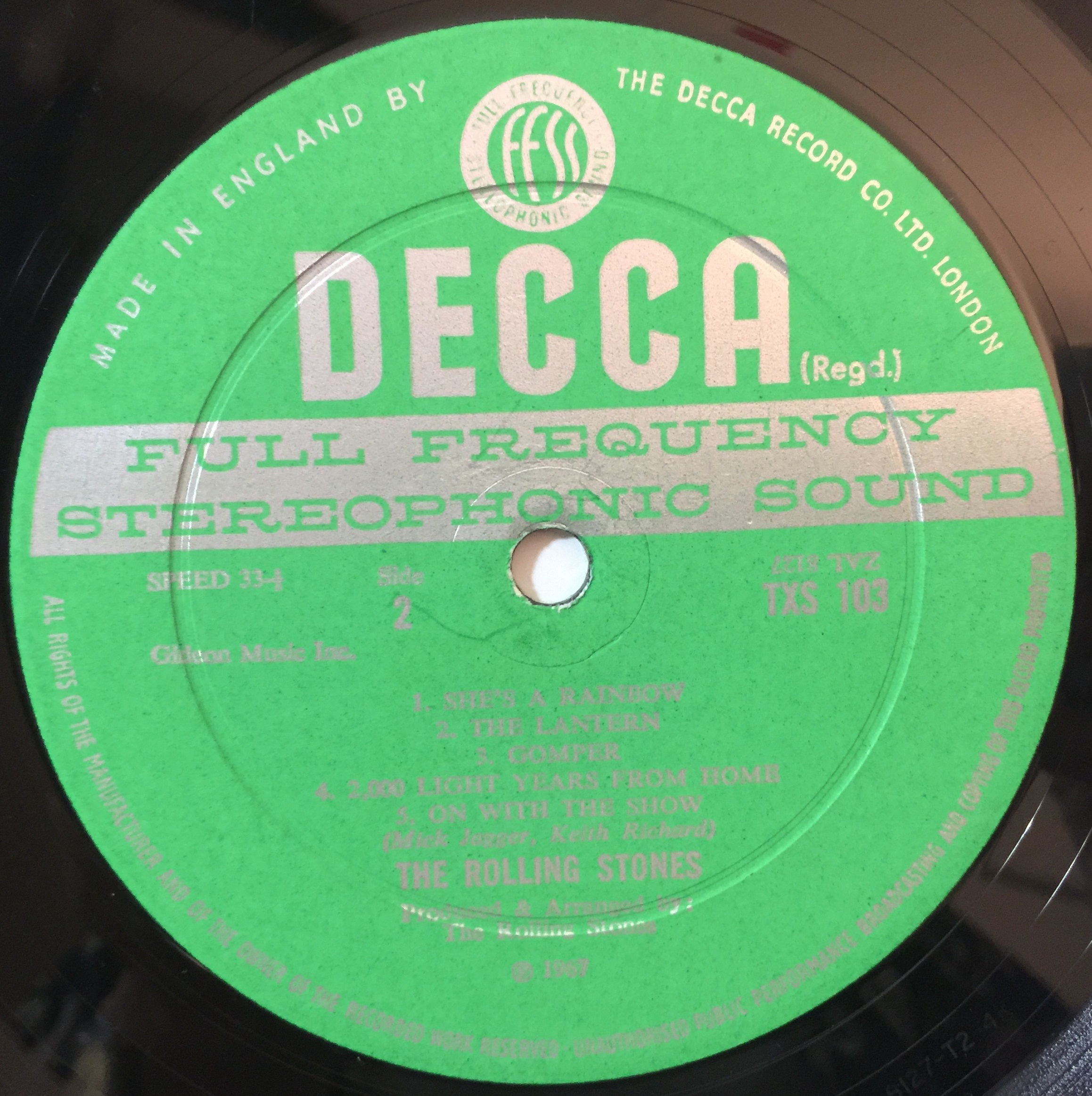 rolling stones lp their satanic majesties request