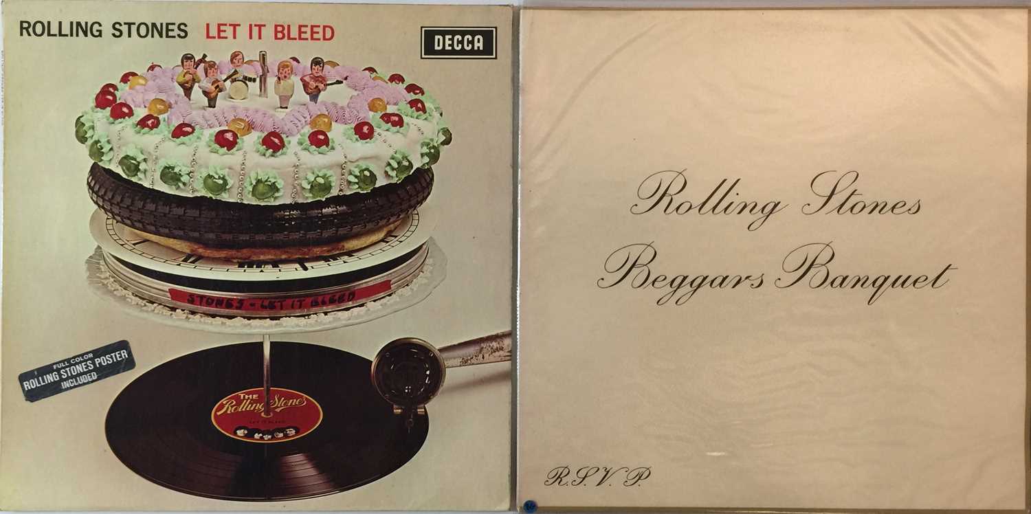 Lot 242 - THE ROLLING STONES - BEGGARS BANQUET/LET IT BLEED LP (ORIGINAL/EARLY  UK STEREO COPIES)