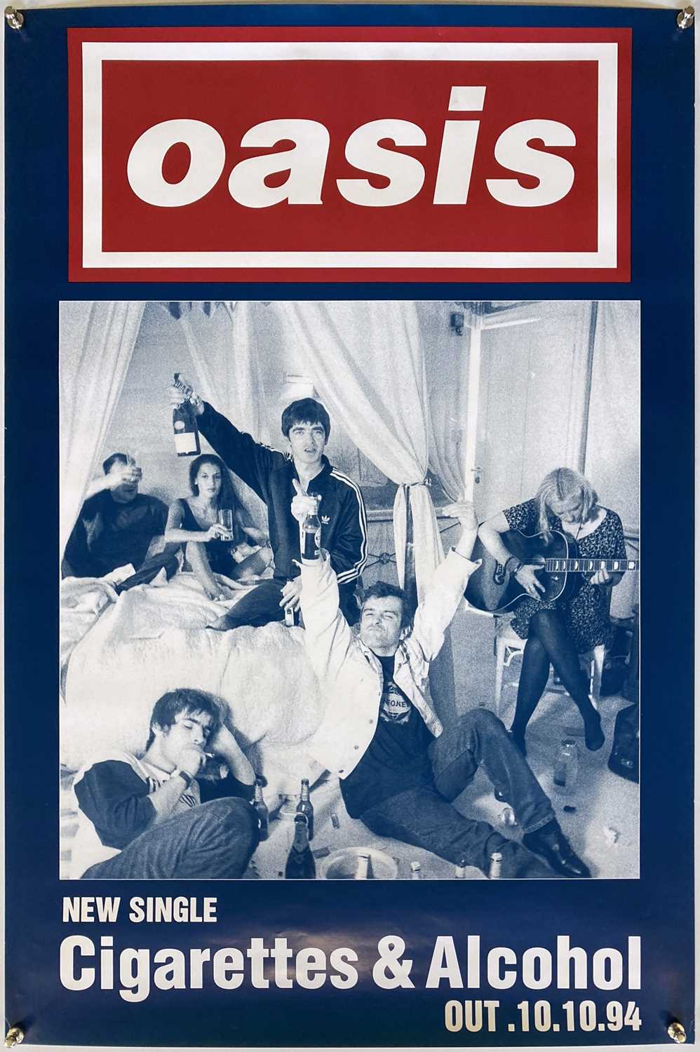 Lot 441 - OASIS CIGARETTES AND ALCOHOL PROMOTIONAL POSTER.