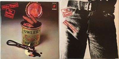 Lot 243 - THE ROLLING STONES - STICKY FINGERS LPs (UK AND SPANISH COPIES)