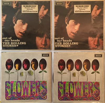 Lot 246 - THE ROLLING STONES - OUT OF OUR HEADS/FLOWERS - EXPORT PRESSING LPs