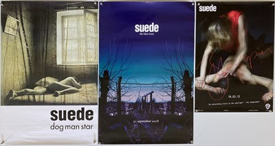 Lot 215 - SUEDE POSTERS INC TWO SIGNED.