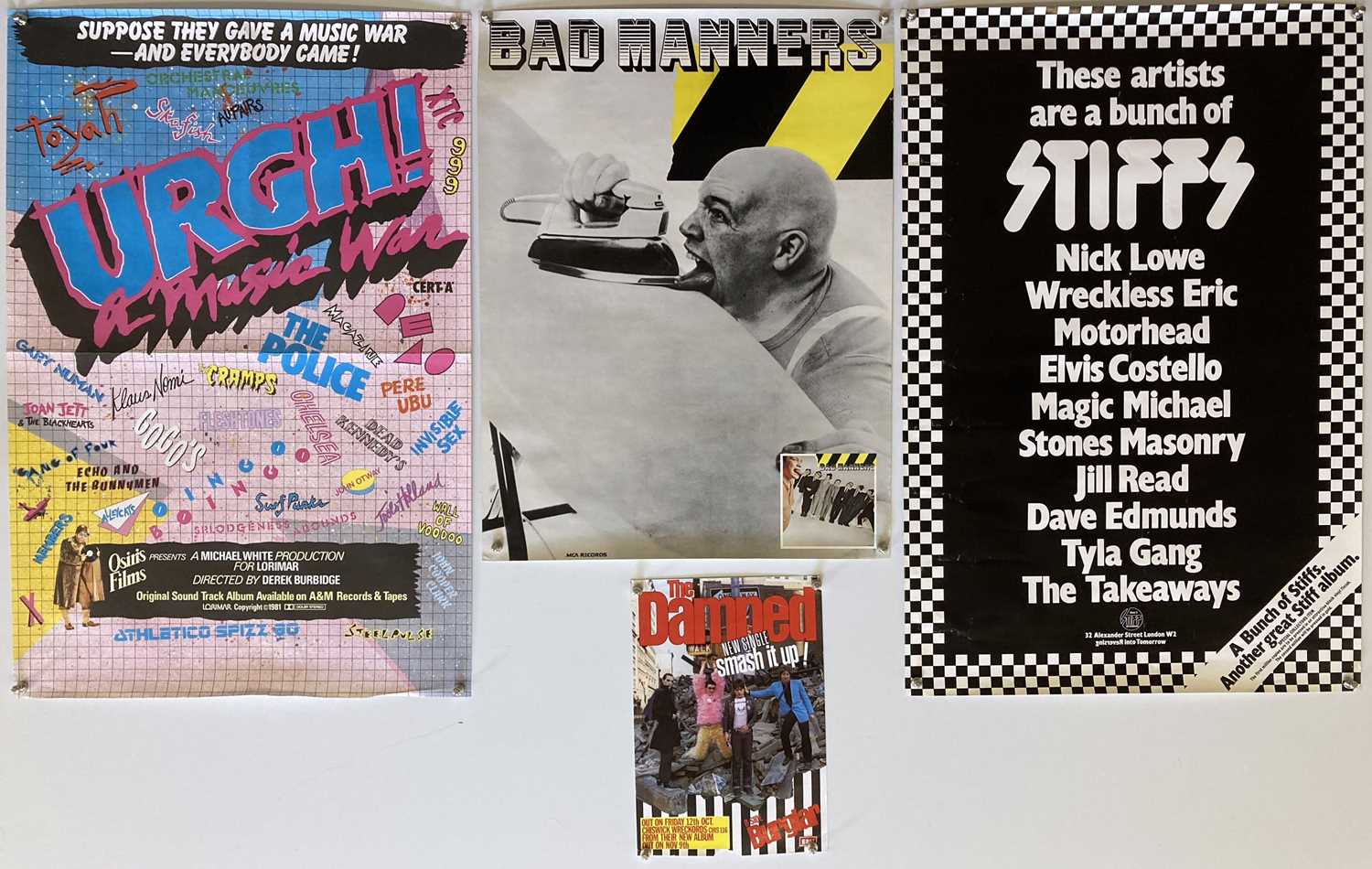 Lot 219 - PUNK / SKA / STIFF POSTERS.