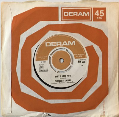 Lot 220 - CURIOSITY SHOPPE - BABY I NEED YOU 7" (ORIGINAL UK STOCK COPY - DERAM DM 220)