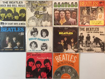 Lot 224 - THE BEATLES - DANISH 7" PICTURE SLEEVE RELEASES