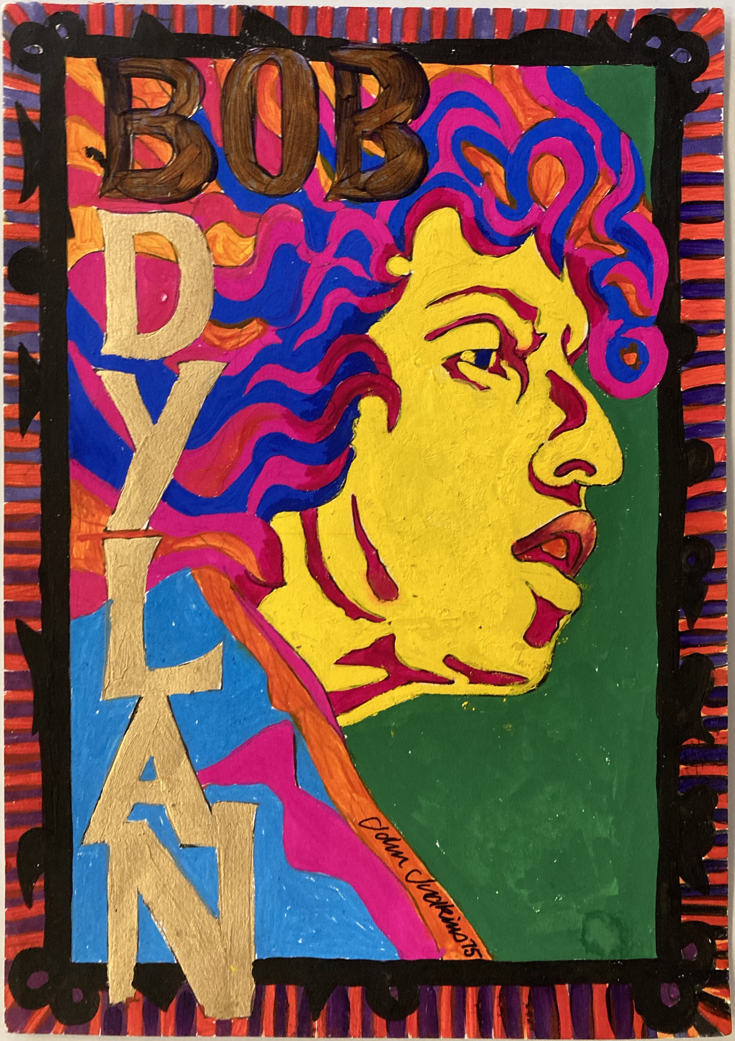 Lot 242 BOB DYLAN ORIGINAL PAINTING.