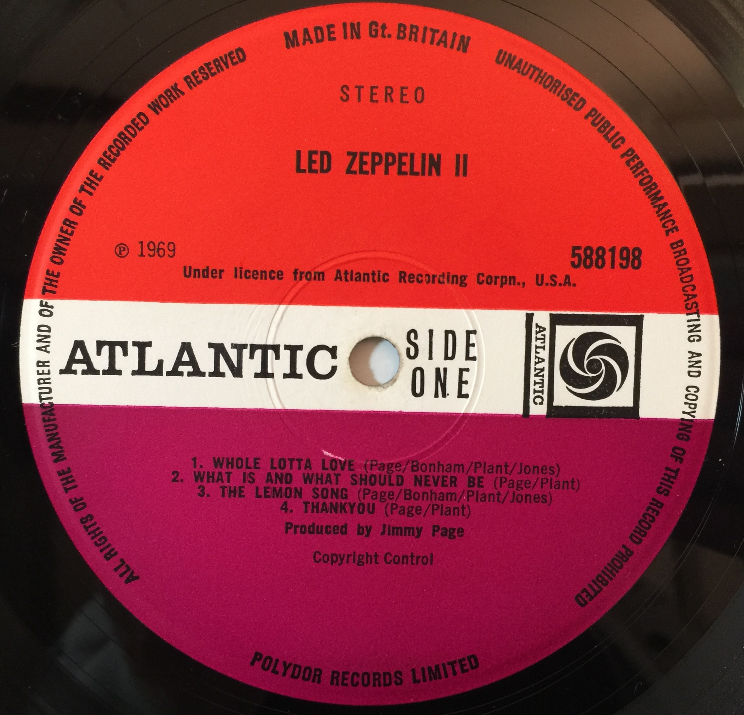 Lot 251 - LED ZEPPELIN - II LP (ORIGINAL UK 'LIVIN'