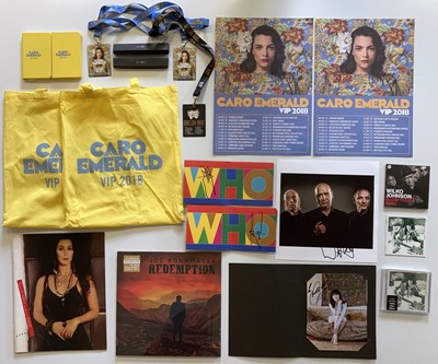 Lot 337 - SIGNED BOOKS AND MUSIC MEMORABILIA - THE WHO / CARO EMERALD AND MORE.