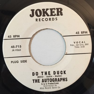 Lot 60 - THE AUTOGRAPHS - DO THE DUCK 7" (ORIGINAL US PROMO - JOKER RECORDS 715)