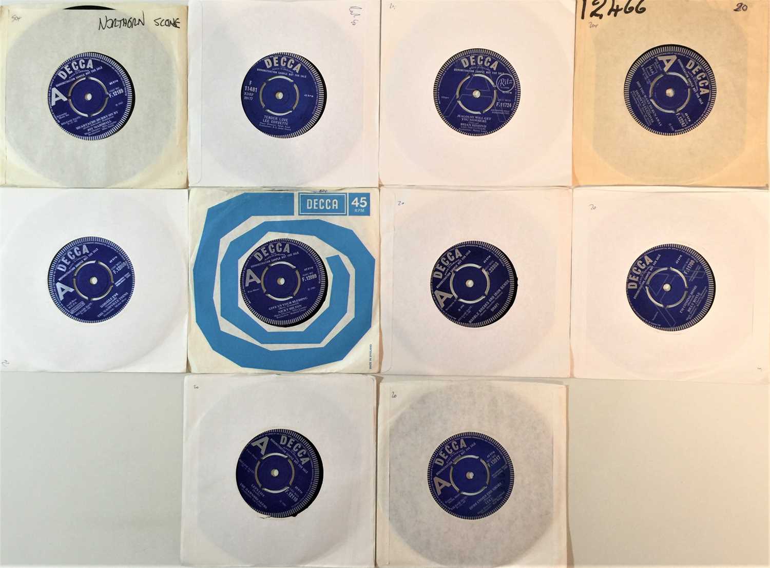 Lot 272 - DECCA - UK 60s (R&R/POP/BEAT) 7" DEMOS