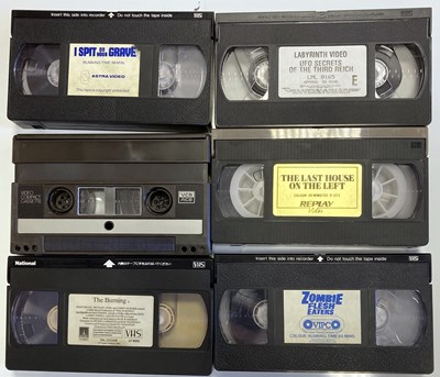 Lot 3 - ORIGINAL HORROR TITLES ON VHS.