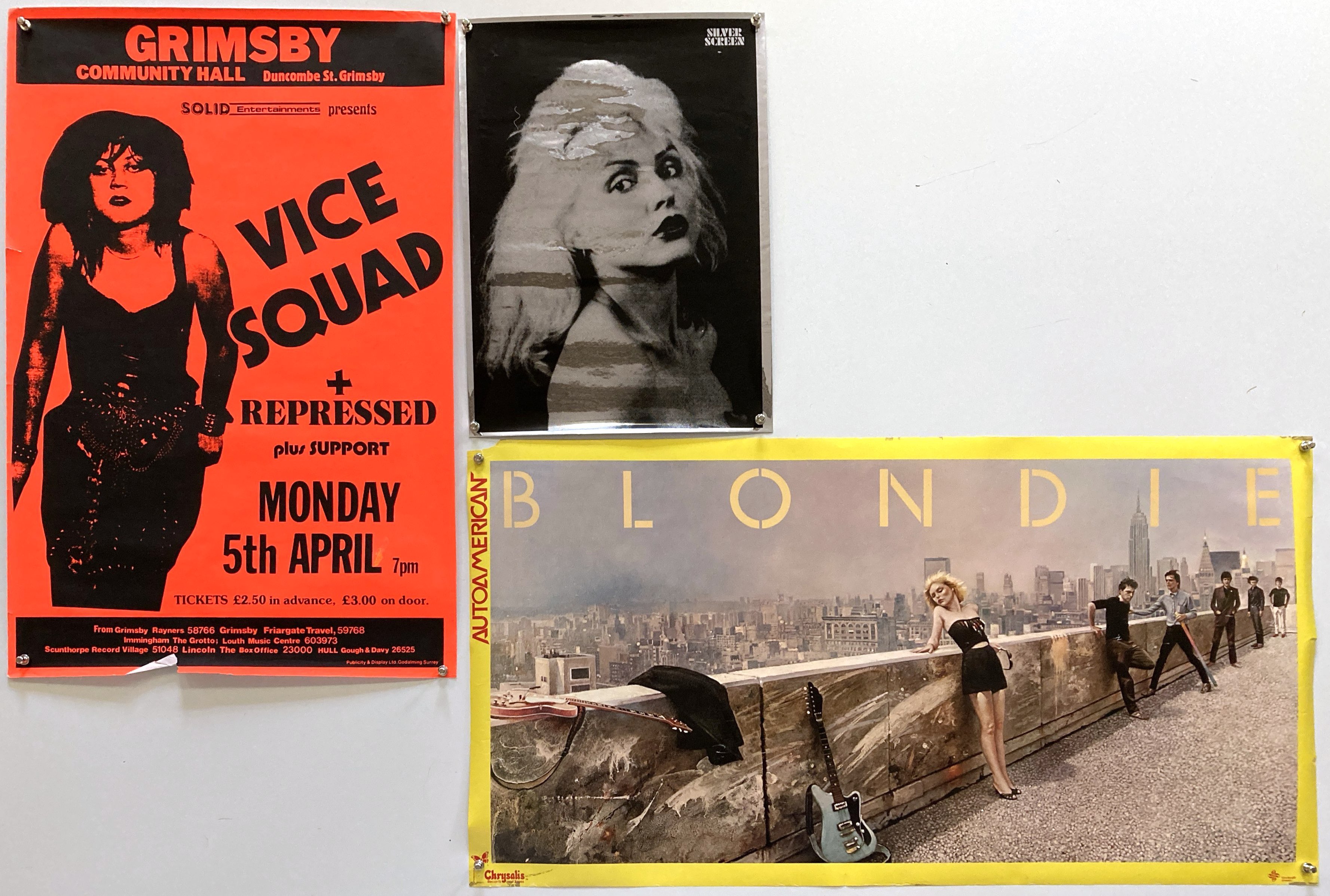 Lot 245 PUNK AND POST PUNK POSTERS.