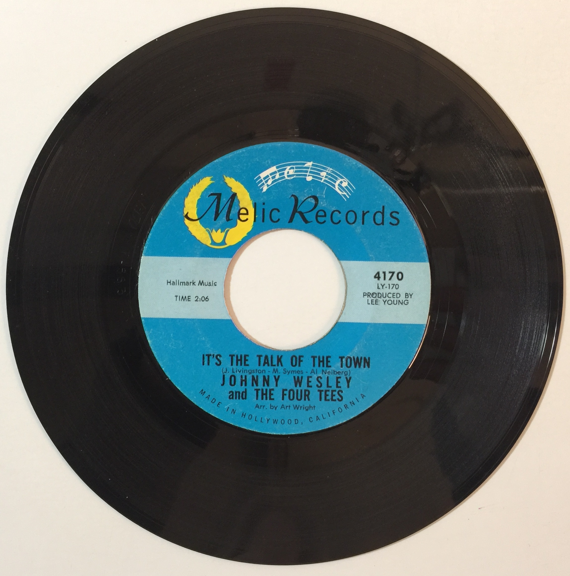 Lot 78 - Johnny Wesley And The Four Tees - It's The