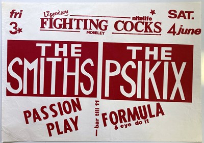 Lot 155 - THE SMITHS 1983 MOSELEY POSTER.