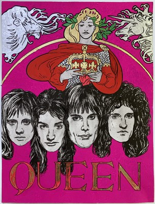 Lot 250 - QUEEN HAND PAINTED POSTER.