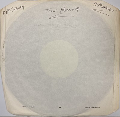 Lot 308 - PAUL MCCARTNEY - TUG OF WAR TEST PRESSING.