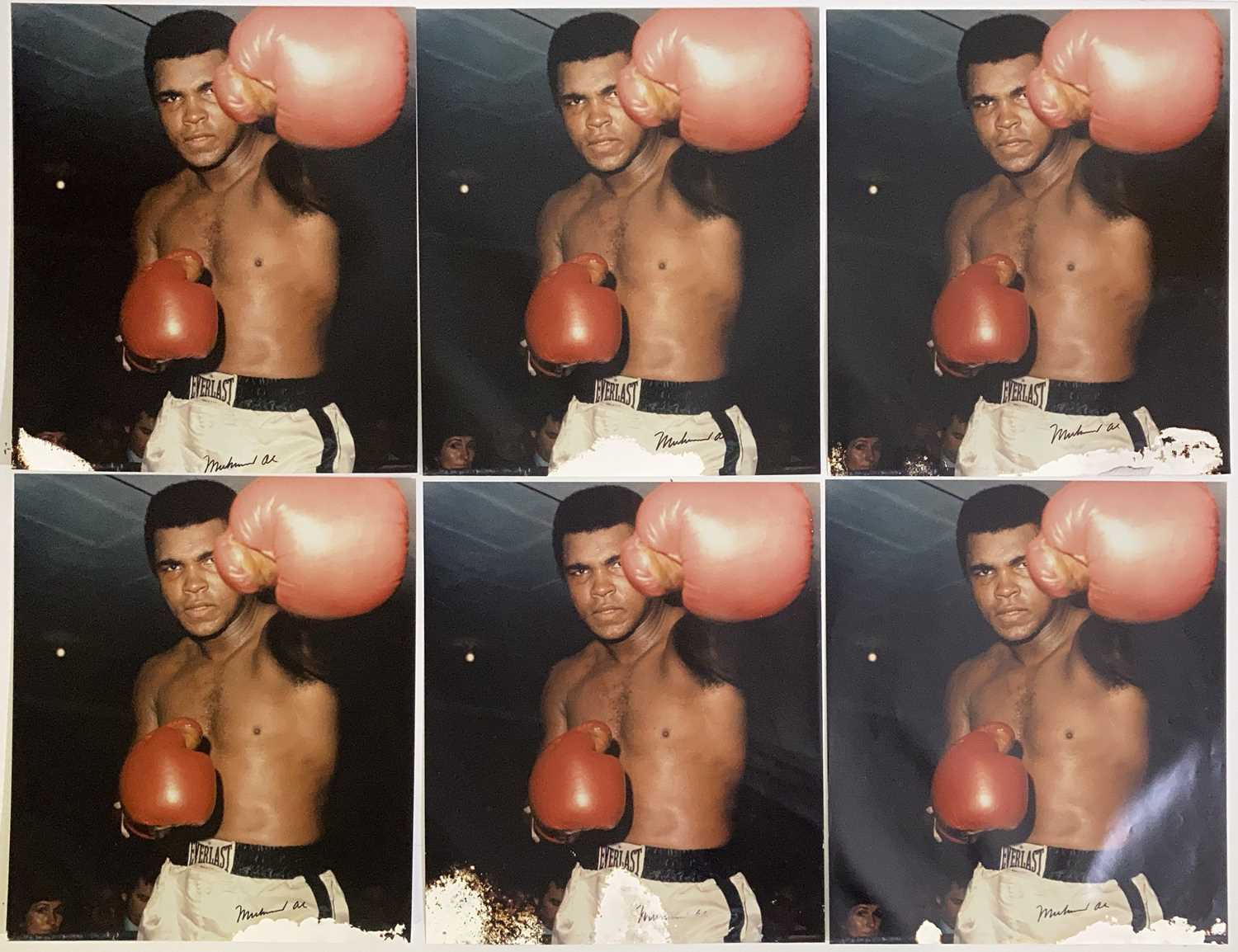 Lot 133 - MUHAMMAD ALI SIGNED PHOTOGRAPHS.