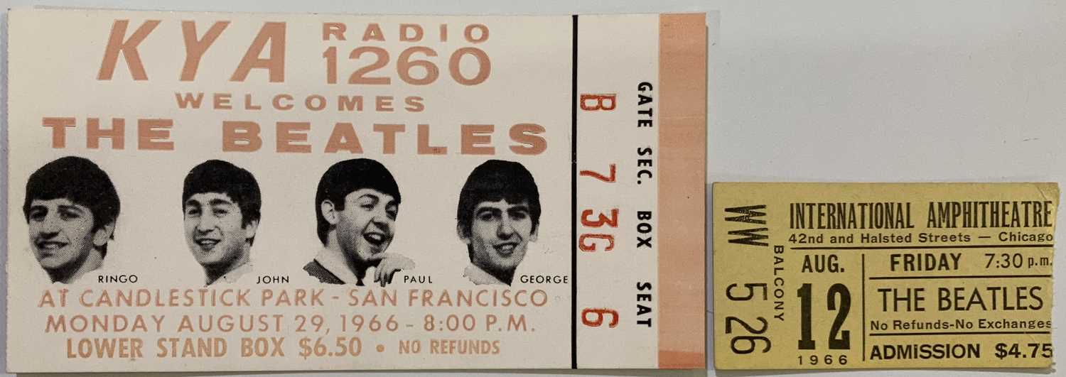 Lot 229 - THE BEATLES - THE LAST US CONCERT TICKET.