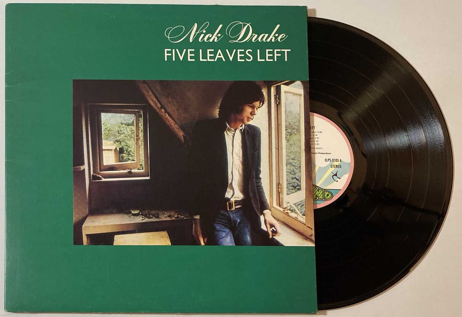 Lot 335 - NICK DRAKE - FIVE LEAVES LEFT LP (1972 UK PRESSING - ISLAND ILPS 9105)