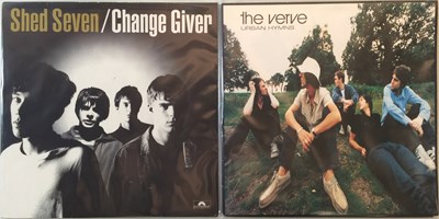 Lot 678 - THE VERVE/SHED SEVEN - URBAN HYMNS/CHANGE GIVER - ORIGINAL UK LPs