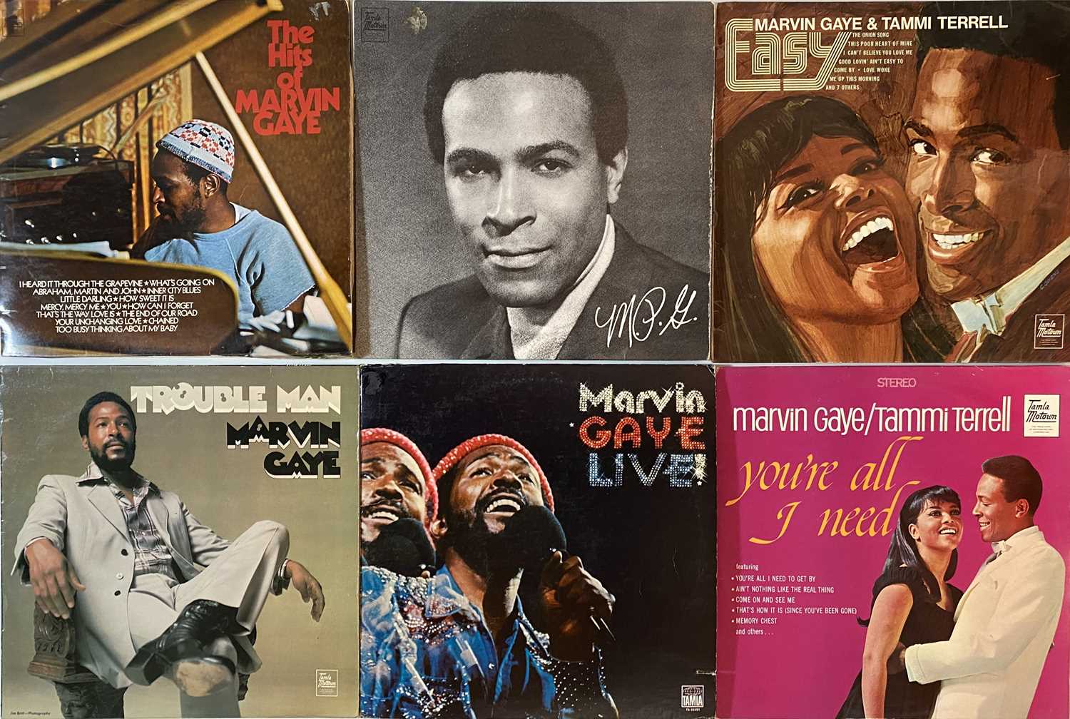 Lot 730 - MARVIN GAYE - LPs