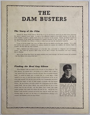 Lot 222 - THE DAM BUSTERS - SIGNED FLYER