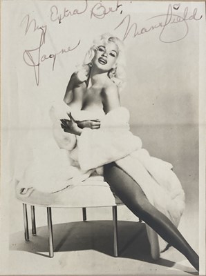 Lot 220 - JAYNE MANSFIELD AUTOGRAPH.