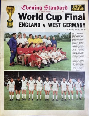 Lot 134 - NEWSPAPER ARCHIVE - CLASSIC SPORTING HEADLINES / ARSENAL/1966 WORLD CUP FOCUS.