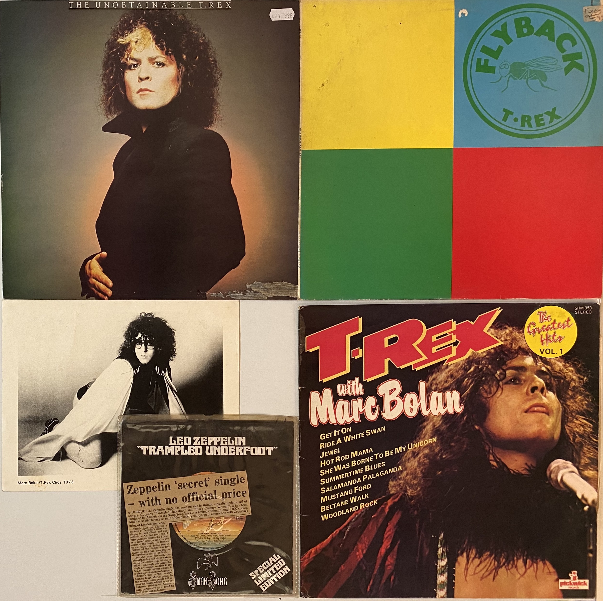 Lot 705 T. REX LP COLLECTION PLUS LED ZEPPELIN