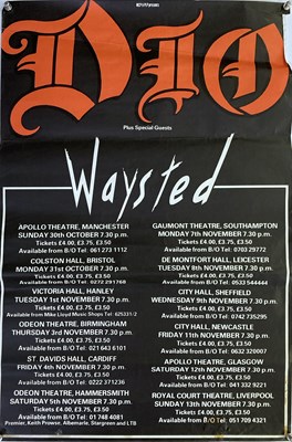 Lot 257 - KISS ./ DIO / VAN HALEN - POSTERS AND SHOP DISPLAY.
